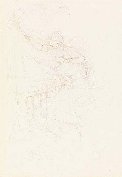 الفتاة والشباب على طاولة بواسطة يوهان هاينريش فوسلي